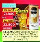 Nescafe Ready to Drink/Chitato Snack Potato Chips/Chitato Lite Snack Potato Chips