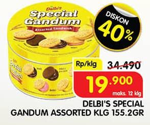 Promo Harga Delbis Special Gandum Assorted 155 gr - Superindo