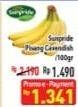 Promo Harga SUNPRIDE Pisang Cavendish per 100 gr - Hypermart