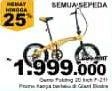 Promo Harga GENIO Folding Bike 20"  - Giant