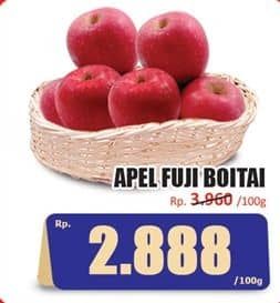 Promo Harga Apel Fuji Boitai per 100 gr - Hari Hari