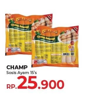 Promo Harga Champ Sosis Ayam 500 gr - Yogya