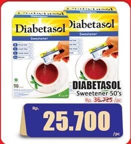 Promo Harga Diabetasol Sweetener per 50 sachet 1 gr - Hari Hari