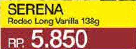 Promo Harga SERENA RODEO Biskuit Sandwich Vanilla Cream 138 gr - Yogya