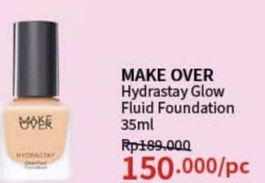 Promo Harga Make Over Hydrastay Glow Fluid Foundation 35 ml - Guardian