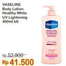 Promo Harga VASELINE Body Lotion UV Lightening 400 ml - Indomaret