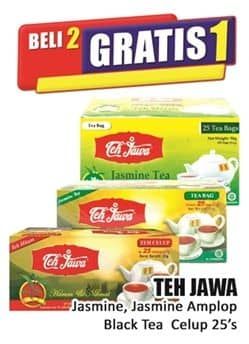 Promo Harga Teh Jawa Teh Celup Jasmine Tea Dengan Amplop, Jasmine Tea, Black Tea per 25 pcs 2 gr - Hari Hari