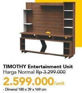 Promo Harga TIMOTHY Entertainment Unit Dimensi 180cm X 169cm X 39cm  - Carrefour