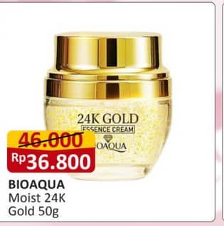 Promo Harga BIOAQUA 24K Gold Essence Cream Day & Night 50 gr - Alfamart