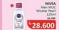 Promo Harga NIVEA MicellAir Skin Breathe Micellar Water Pearl White 125 ml - Alfamidi