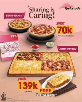 Promo Harga Sharing is Caring  - Pizza Hut
