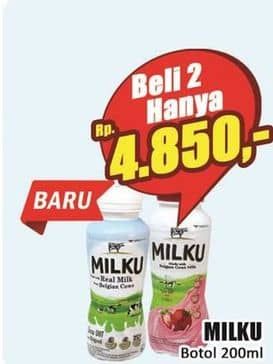 Promo Harga Milku Susu UHT 200 ml - Hari Hari