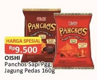 Promo Harga OISHI Panchos Jagung Pedas, Sapi Panggang 160 gr - Alfamart
