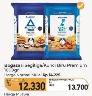 Promo Harga Bogasari Segitiga/Kunci Biru Premium Tepung Terigu  - Carrefour