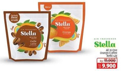 Promo Harga Stella All In One Orange, Caffe Latte 42 gr - Lotte Grosir