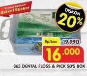 Promo Harga CHARMI Dental Floss & Pick 50 pcs - Superindo