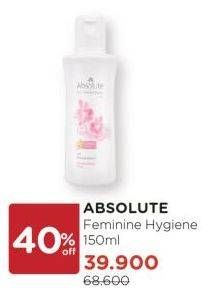 Promo Harga ABSOLUTE Feminine Hygiene 150 ml - Watsons