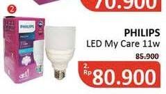Promo Harga PHILIPS LED Bulb My Care 11 Watt  - Alfamidi