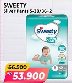 Promo Harga Sweety Silver Pants S38 38 pcs - Alfamart