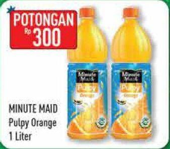 Promo Harga MINUTE MAID Juice Pulpy 1 ltr - Hypermart