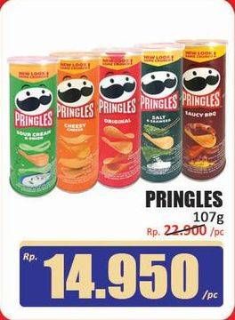 Promo Harga Pringles Potato Crisps 107 gr - Hari Hari