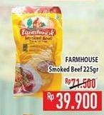 Promo Harga FARMHOUSE Smoked Beef 225 gr - Hypermart