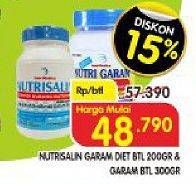 Promo Harga NUTRISALIN Garam Diet 200 gr - Superindo