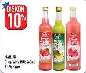 Promo Harga MARJAN Syrup with Milk All Variants 460 ml - Hypermart