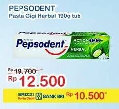 Promo Harga PEPSODENT Pasta Gigi Action 123 Herbal 190 gr - Indomaret