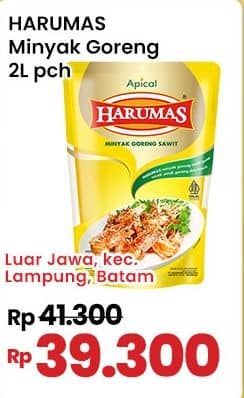 Promo Harga Harumas Minyak Goreng 2000 ml - Indomaret