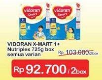 Promo Harga VIDORAN Xmart 1+ All Variants per 2 box 725 gr - Indomaret