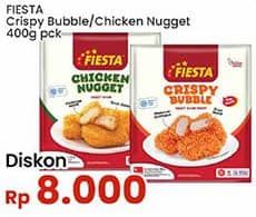 Promo Harga Fiesta Naget Crispy Bubble, Chicken Nugget 500 gr - Indomaret