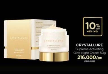 Promo Harga WARDAH Crystallure Supreme Activating Overnight Cream 50 gr - Watsons