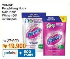 Promo Harga Vanish Penghilang Noda Cair Pink, Putih 425 ml - Indomaret