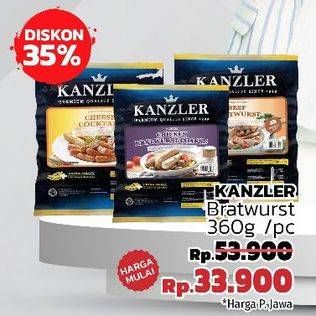 Promo Harga KANZLER Beef Bratwurst 360 gr - LotteMart