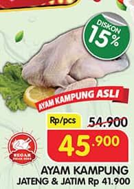 Promo Harga Ayam Kampung 500 gr - Superindo