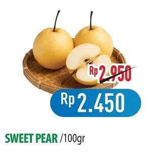 Promo Harga Pear Sweet per 100 gr - Hypermart