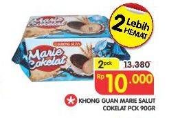 Promo Harga KHONG GUAN Marie Salut Cokelat per 2 pcs 95 gr - Superindo