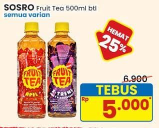 Promo Harga Sosro Fruit Tea All Variants 500 ml - Indomaret