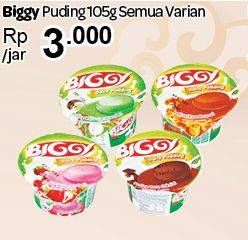 Promo Harga BIGGY Dairy Pudding All Variants 105 gr - Carrefour