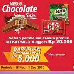 Promo Harga KIT KAT Chocolate 4 Fingers  - Indomaret