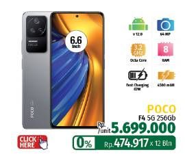 Promo Harga Xiaomi Poco F4  1 pcs - LotteMart