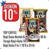 TOP COFFEE Kopi Susu Kental & Manis 10s x 30gr / Toraja 10s / Kopi Gula 10s x 25gr