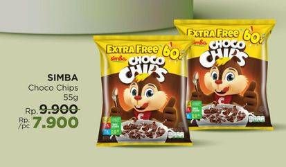 Promo Harga Simba Cereal Choco Chips 55 gr - LotteMart