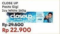 Promo Harga CLOSE UP Pasta Gigi Everfresh Icy White Winter Blast 160 gr - Indomaret