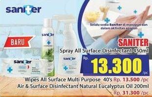 Promo Harga SANITER Fabric Disinfectant Spray 450 ml - Hari Hari