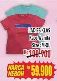 Promo Harga LADIES KLAS Kaos Wanita M-XL  - Hypermart