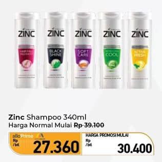 Promo Harga Zinc Shampoo 340 ml - Carrefour