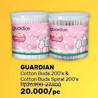 Promo Harga GUARDIAN Cotton Buds Reguler, Spiral 200 pcs - Guardian