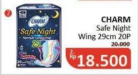 Promo Harga Charm Safe Night Wing 29cm 20 pcs - Alfamidi